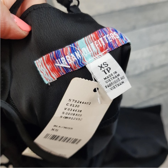 Urban Outfitters Satin Mallory Mini Dress XS UK 6 Black Slip LBD Party BNWT - Picture 5 of 11